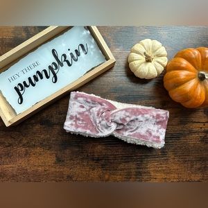 Adult Sherpa/velvet earwarmer